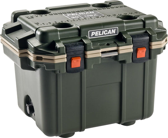 Pelican 30Q Elite Cooler - 30 Qt - OD Green and Tan