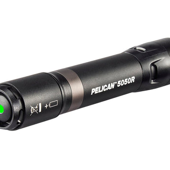 Pelican 5050R Rechargeable LED Flashlight - 883 Lumens - Uses 1 x 18650 - Black