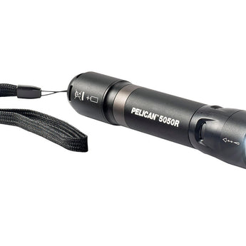 Pelican 5050R Rechargeable LED Flashlight - 883 Lumens - Uses 1 x 18650 - Black