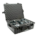 Pelican 1600 Watertight Protector Case with Liner and Foam - Large - 24.4 x 19.4 x 8.8-Inches - Black, Orange, Silver, Desert Tan or Yellow