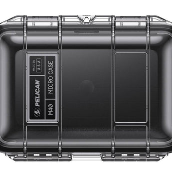 Pelican M40 Micro Case - Clear or Black Case and Black, Blue, Yellow Liner Color Options