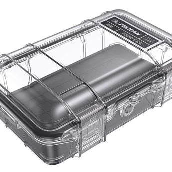 Pelican M50 Micro Case - Clear or Black Case and Black, Blue, Yellow Liner Color Options