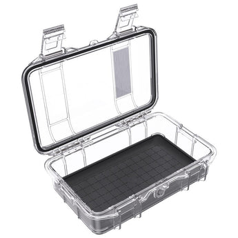 Pelican M50 Micro Case - Clear or Black Case and Black, Blue, Yellow Liner Color Options