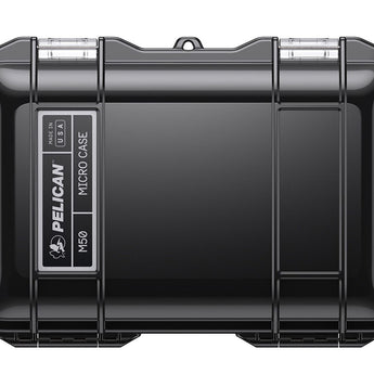 Pelican M50 Micro Case - Clear or Black Case and Black, Blue, Yellow Liner Color Options