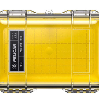 Pelican M50 Micro Case - Clear or Black Case and Black, Blue, Yellow Liner Color Options