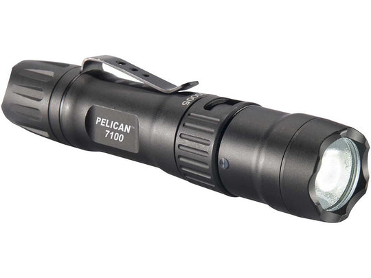 Pelican 7100 Rechargeable Tactical LED Flashlight - 695 Lumens - Uses 1 x 14500 or 1 x AA