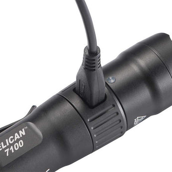 Pelican 7100 Rechargeable Tactical LED Flashlight - 695 Lumens - Uses 1 x 14500 or 1 x AA