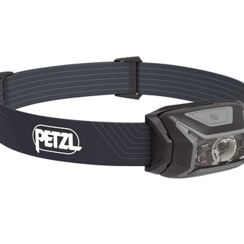 Petzl Actik LED Headlamp - 450 Lumens - Includes 3 x AAA - Grey, Blue, Green, or Red