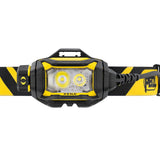 Petzl Xena LED Headlamp - 1400 Lumens - Includes 1 x USB-C Rechargeable 3200mAh Li-ion Battery - Black and Yellow