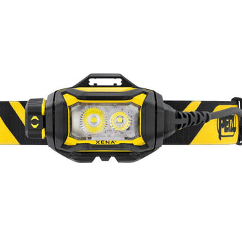 Petzl Xena LED Headlamp - 1400 Lumens - Includes 1 x USB-C Rechargeable 3200mAh Li-ion Battery - Black and Yellow