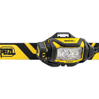 Petzl Xena LED Headlamp - 1400 Lumens - Includes 1 x USB-C Rechargeable 3200mAh Li-ion Battery - Black and Yellow