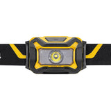 Petzl Aria 1R Rechargeable LED Headlamp - 450 Lumens - Includes 1 x 3.6V 1250mAh LI-ion CORE Battery Pack - Black and Yellow