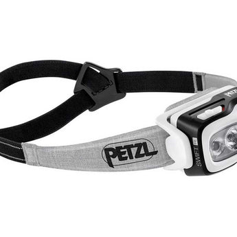 Petzl Swift RL Rechargeable Headlamp - 900 Lumens - Includes 2350mAh Li-ion Battery Pack - Black, Blue or Orange