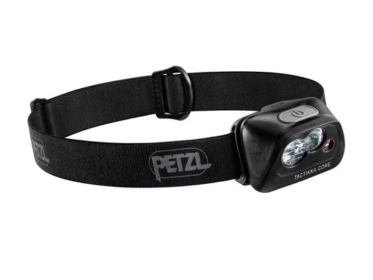 Petzl Tactikka Core Rechargeable Headlamp - 450 Lumens - Includes 1 x CORE 1250mAh Rechargeable Battery - Black (E099HA00)