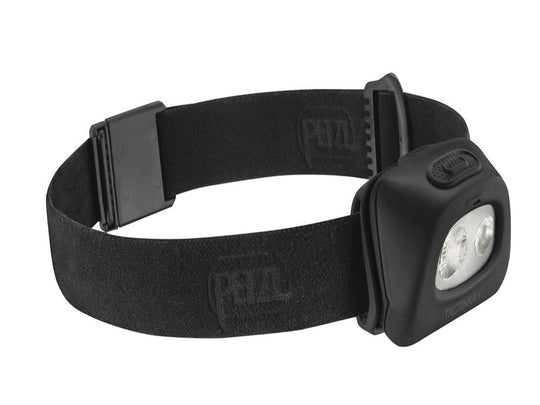 Petzl Versatile TACTIKKA + LED Headlamp - White and Red LEDs - 160 Lumens - Includes 3 x AAA/LR03s - Black (E89AHB-N2)