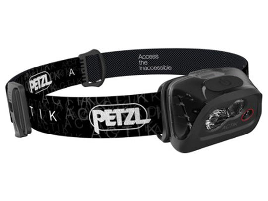 Petzl Actik Multi-Beam Headlamp - 300 Lumens - Uses 3x AAA - Black