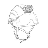 Petzl HELMET ADAPT Adhesive Plate for Mounting Various Petzl Headlamps on a Helmet