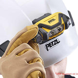 Petzl PIXA LED Headlamp - 450 Lumens - Black and Yellow - Uses 3 x AAA (Included) or CORE 2 Battery Pack