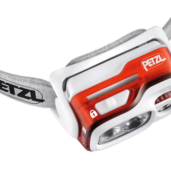 Petzl Swift RL Rechargeable Headlamp - 900 Lumens - Includes 2350mAh Li-ion Battery Pack - Black, Blue or Orange