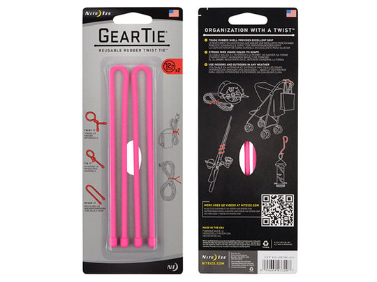 Nite Ize 12" Gear Ties - 2 Pack