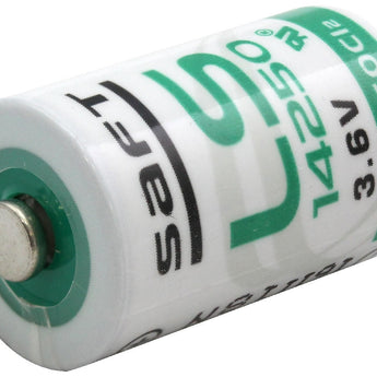 Saft LS-14250-BA 1/2 AA 1100mAh 3.6V Lithium Thionyl Chloride (LiSOCI2) Button Top Battery - Bulk