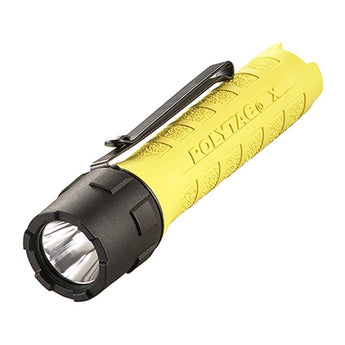 Streamlight PolyTac X Flashlight - Uses 2 x CR123A (Included) or 1 x 18650 Battery - 600 Lumens - Blister or Box Packaging - Black, Yellow, or Tan