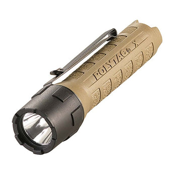 Streamlight PolyTac X Flashlight - Uses 2 x CR123A (Included) or 1 x 18650 Battery - 600 Lumens - Blister or Box Packaging - Black, Yellow, or Tan