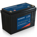 Power-Sonic PSL-BTP-121250 125AH 12.8V Bluetooth Enabled Rechargeable Lithium Iron Phosphate (LiFePO4) Battery - M8 Terminals