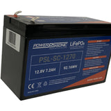 Power-Sonic PSL-SC-1270 7.2AH 12.8V Rechargeable Deep Cycle Lithium Iron Phosphate (LiFePO4) Battery - F2 Terminals