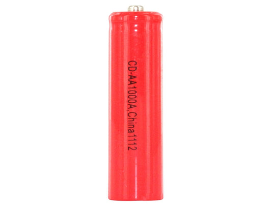 Powerizer AA NiCd battery with text on a white background