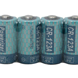 Powerizer CR123A 1300mAh 3V Lithium Primary (LiMnO2) Button Top Photo Battery - Bulk