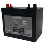 Power-Sonic DCM-12800-G24 AGM Deep Cycle 79Ah 12V 550CCA Rechargeable Sealed Lead Acid (SLA) Marine Battery - Group 24 - SAE Dual Terminal