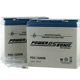 Power-Sonic AGM Deep Cycle PDC-12200 21Ah 12V Rechargeable Sealed Lead Acid (SLA) Battery - T12/B Terminal