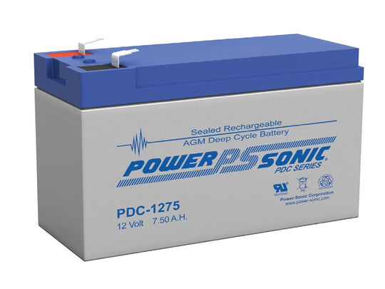 Powersonic PDC-1275 AGM Deep Cycle SLA Battery