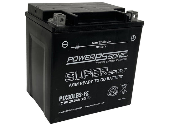 Power-Sonic PIX30LBS-FS 28Ah 12V Ultra Sport Series Sealed Lead Acid (SLA) Battery - 400CCA