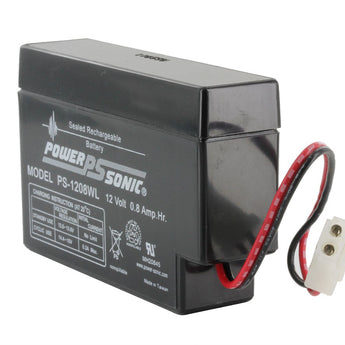 Power-Sonic AGM General Purpose PS-1208 0.8Ah 12V Rechargeable Sealed Lead Acid (SLA) Battery - WL Terminal