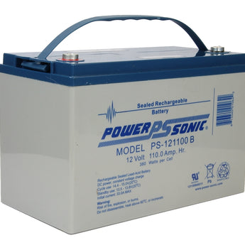 Power-Sonic AGM General Purpose PS-121100 110Ah 12V Rechargeable Sealed Lead Acid (SLA) Battery - B Terminal