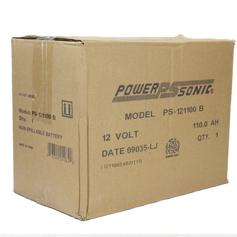 Power-Sonic AGM General Purpose PS-121100 110Ah 12V Rechargeable Sealed Lead Acid (SLA) Battery - B Terminal