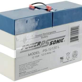 Angle Shot of Powersonic PS-12120L SLA Battery