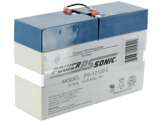 Angle Shot of Powersonic PS-12120L SLA Battery