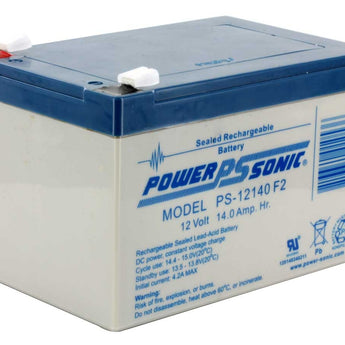 Power-Sonic AGM General Purpose PS-12140 14Ah 12V Rechargeable Sealed Lead Acid (SLA) Battery - F2 Terminal