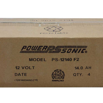 Power-Sonic AGM General Purpose PS-12140 14Ah 12V Rechargeable Sealed Lead Acid (SLA) Battery - F2 Terminal