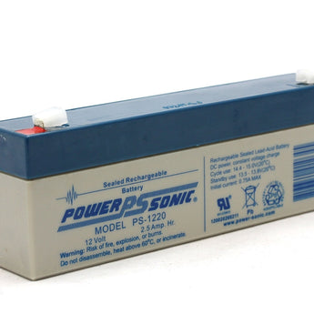 Power-Sonic AGM General Purpose PS-1220 2.5Ah 12V Rechargeable Sealed Lead Acid (SLA) Battery - F1 Terminal