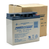 Power-Sonic AGM General Purpose PS-12200 20Ah 12V Rechargeable Sealed Lead Acid (SLA) Battery - NB Terminal