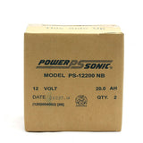 Power-Sonic AGM General Purpose PS-12200 20Ah 12V Rechargeable Sealed Lead Acid (SLA) Battery - NB Terminal