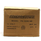 Power-Sonic AGM General Purpose PS-12280 28Ah 12V Rechargeable Sealed Lead Acid (SLA) Battery - NB or F2 Terminals
