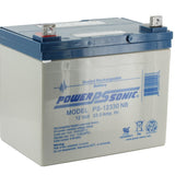 Power-Sonic AGM General Purpose PS-12330 33Ah 12V Rechargeable Sealed Lead Acid (SLA) Battery - NB Terminal