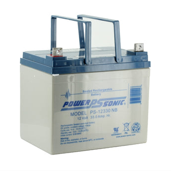 Power-Sonic AGM General Purpose PS-12330 33Ah 12V Rechargeable Sealed Lead Acid (SLA) Battery - NB Terminal