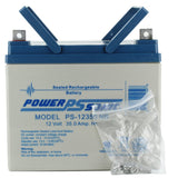 Power-Sonic AGM General Purpose PS-12350 35Ah 12V Rechargeable Sealed Lead Acid (SLA) Battery - NB Terminal