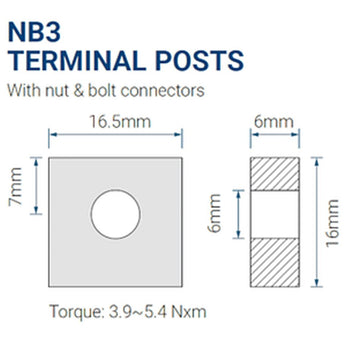 Power-Sonic AGM General Purpose PS-12350 35Ah 12V Rechargeable Sealed Lead Acid (SLA) Battery - NB Terminal